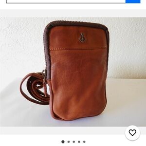 Anchor Emblem Leather Belt Bag